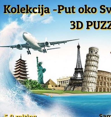 3D puzzle kolekcija -put oko sveta! -Khalifa tower