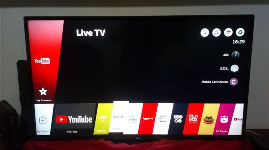 LG smart TV 4K HDR