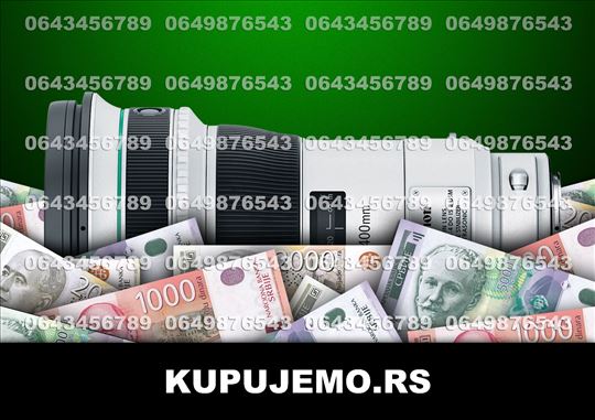 KUPUJEMO DSLR fotoaparate (064/3456789) BG