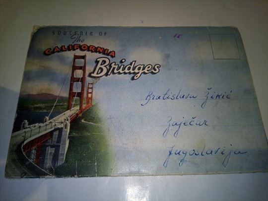 California bridges razglednice nekorišćene 