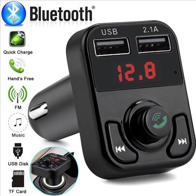 V2 - Bluetooth Auto Car Kit USB punjač MP3 Handsfr
