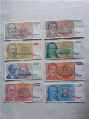 lot 8 novcanica ex yu , [ xf ] 