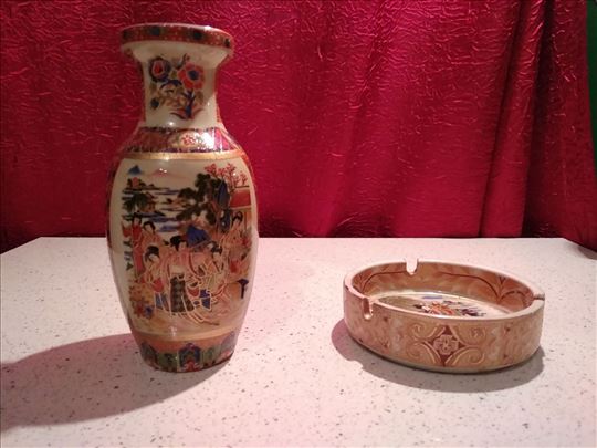 Vaza i pepeljara - japanski motivi
