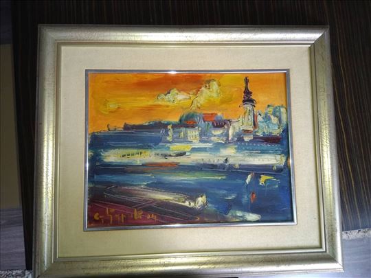 Slika Stojan Djuric autor, dimenzije slike 40x30cm