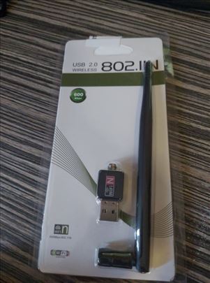 Wifi adapter 600mbps sa antenom + CD drajver