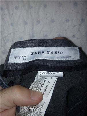 Zara basic midi suknja nova 100% original akcija