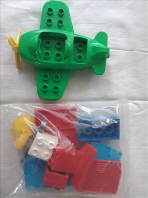 Lego kockice duplo rinfuz i avion 285 grama