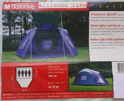 Šator nov, neupotrebljen, za 4 osobe