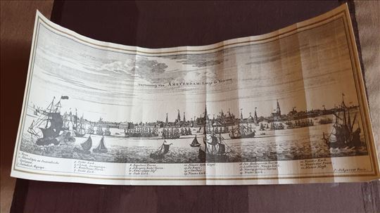 Slika Amsterdam na papiru iz 1855.