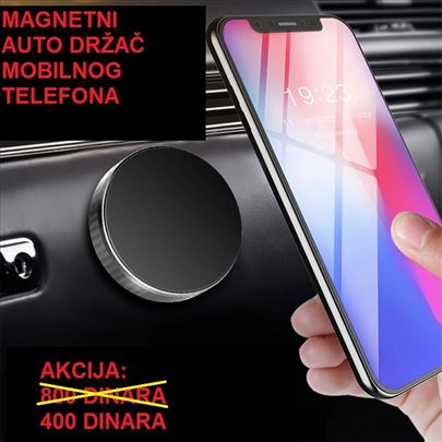 Magnetni drzač za mobilni telefon - Crni