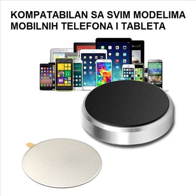 Magnetni drzač za mobilni telefon - Crni