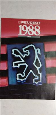 Prospekt Peugeot program 1988. sa teh.podatcima 21