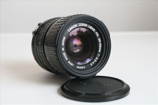 Canon zoom lens FD 28-55mm 1:3.5-4.5 Macro