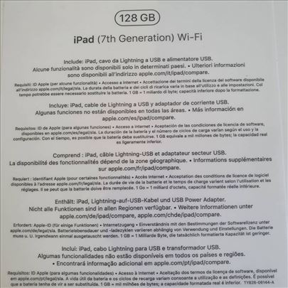 Apple iPad 7 2019 10.2"inch Wi-Fi 128GB NOV