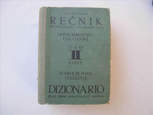 Recnik srpskohrvatsko-italijanski - Dr Albin Vilha