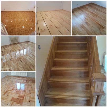 Hoblovanje parketa, montaža laminata