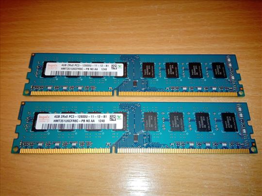 SKHynix 8GB 2 x 4GB DDR3 RAM PC Memorija 1600 MHz