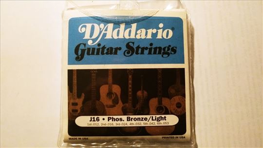 Žice za gitaru DAddario