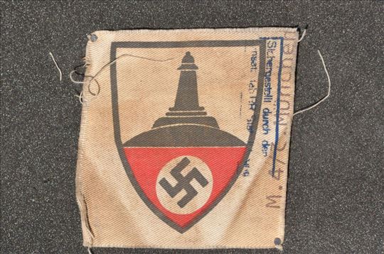 Nemačka, WW 2, bedz sa spomenikom, original