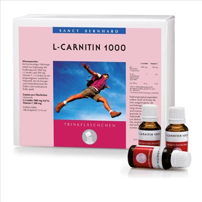 100% L-Karanitin 1000mg +Vit.C, 30 bočica x20ml