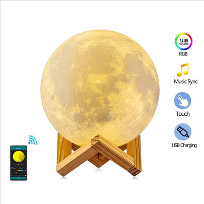 3D mesec muzička lampa
