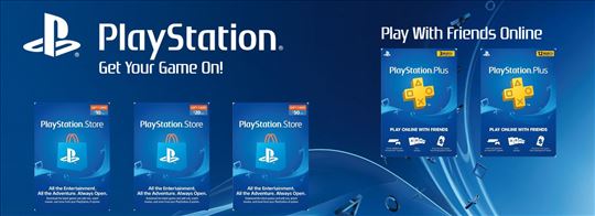 PSN Gift Card/Gift/PSN Dopune/PS4 Dopune US / UK