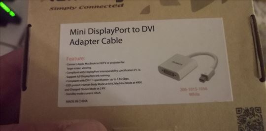 Mini display port to DVI Adapter cable 7ZMD