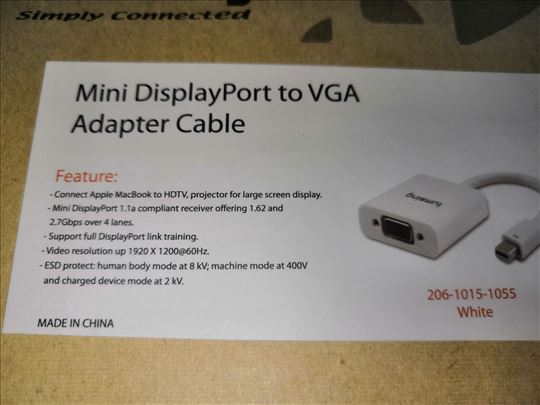 Mini Display port to vga adapter cable 8ZKD