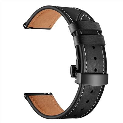 Kozna narukvica 22mm za smart watch