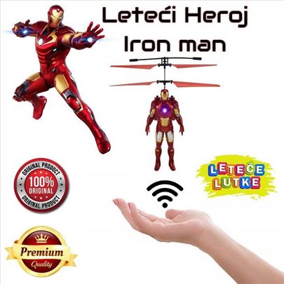 Super heroj Iron Man koji leti