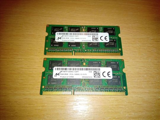 16GB 2 x 8GB DDR3 RAM PC3L Laptop memorija 1866MHz