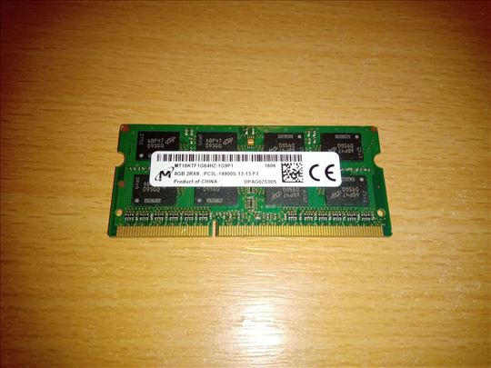 8GB DDR3 RAM PC3L Laptop memorija 1866 MHz SO-DIMM