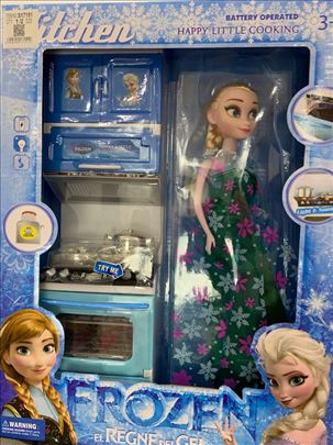 Frozen lutka sa princezom Elzom i kuhinjom 