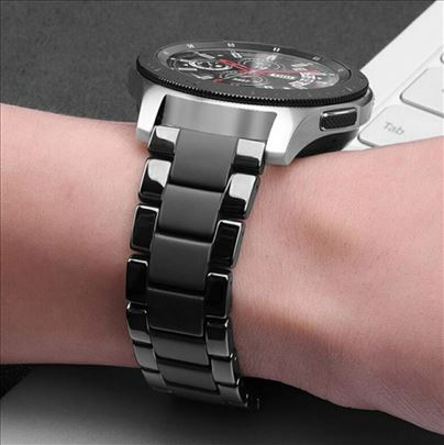 Crna metalna narukvica mat za Huawei smart watch