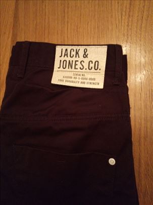 Tamno ljubičaste pantalone Jack@Jones