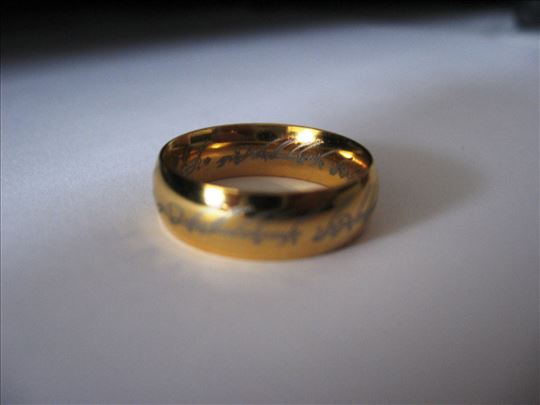 Prsten moći Lord of the Ring Lotr Gold 