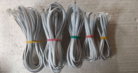 Telefonski kablovi raznih dužina sa konektorima