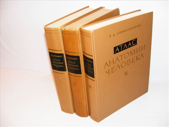 Anatomski atlas čoveka 1-3 r.d.Sinelnikov  