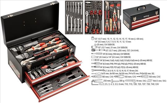 YATO Profesionalna kutija za alat od 80 alata YT-3