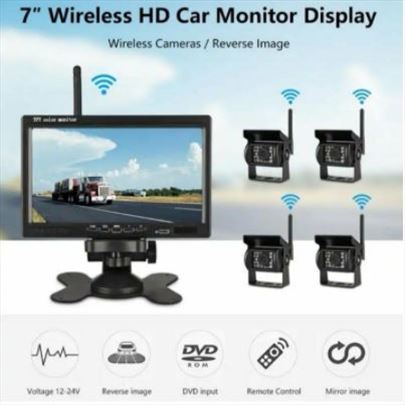 Monitor 7"+ wIfi 4 bezicne kamere za kamione