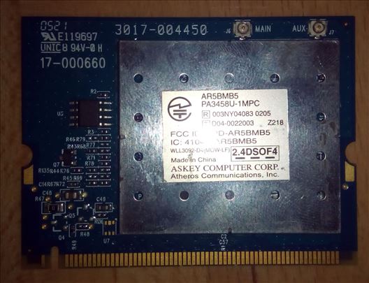 Askey / Atheros Mini PCI Wireless WiFi Card 802.11