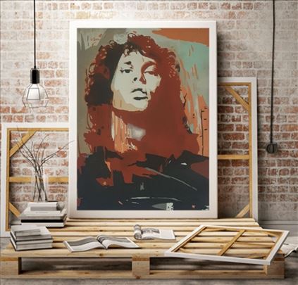 Jim Morisson ulje na platnu