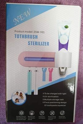Drzac i sterilizator za cetkice za zube