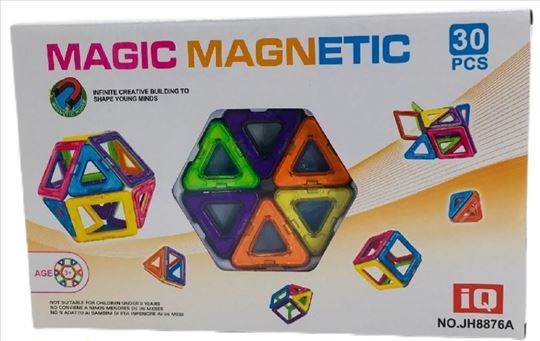 Magnetni 3D set za decu -30 delova