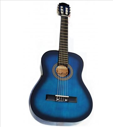 Gitara plave boje za uzrast 3-5 g novo