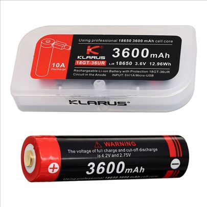 Klarus baterija 18650 3600mAh Li-Ion