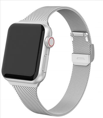 Apple Watch 44 mm siva mesh metalna narukvica