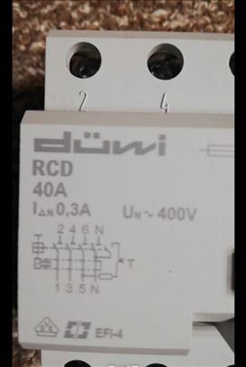 Novo-Duwi trofazna fid sklopka RCD  40A 0,3A. 
