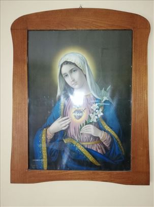 Stara sveta slika "Srce Marijino" 