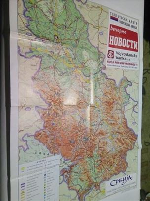 Turisticka karta Srbije 